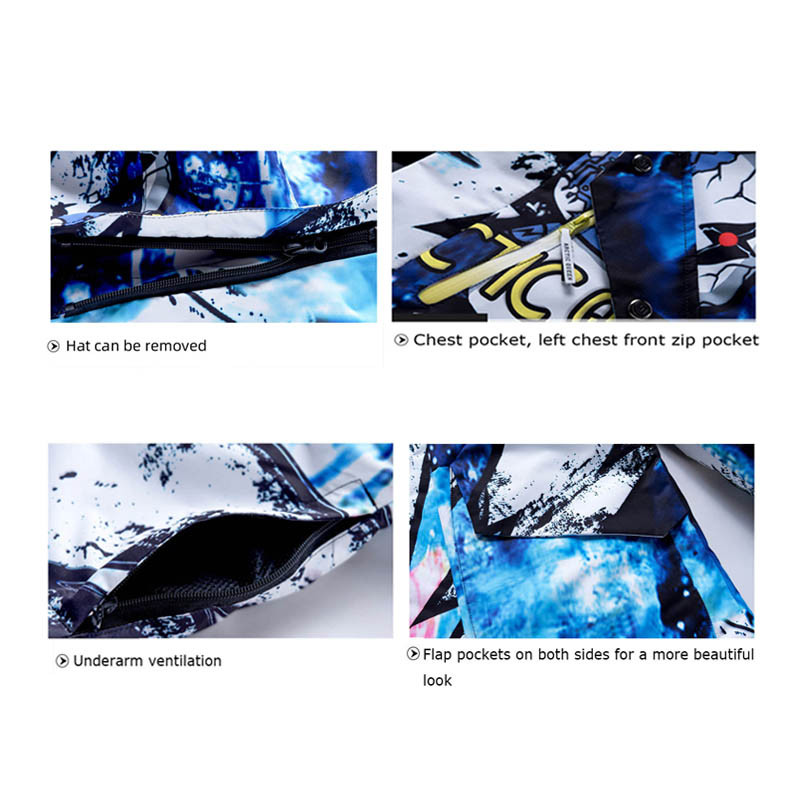 Žieminiai vyriški slidinėjimo kostiumai Slidinėjimo striukės ir kelnių rinkiniai vyrams Šilti, vandeniui atsparūs, vėjui atsparūs slidinėjimo ir snieglenčių kostiumai vyriški slidinėjimo paltai