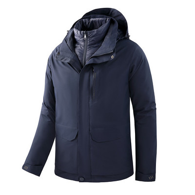 Aukštos kokybės žieminiai vyriški slidinėjimo kostiumai, nauji 2022 m. terminiai vandeniui atspari sniego pūkinė striukė ir snieglenčių kelnių rinkinys