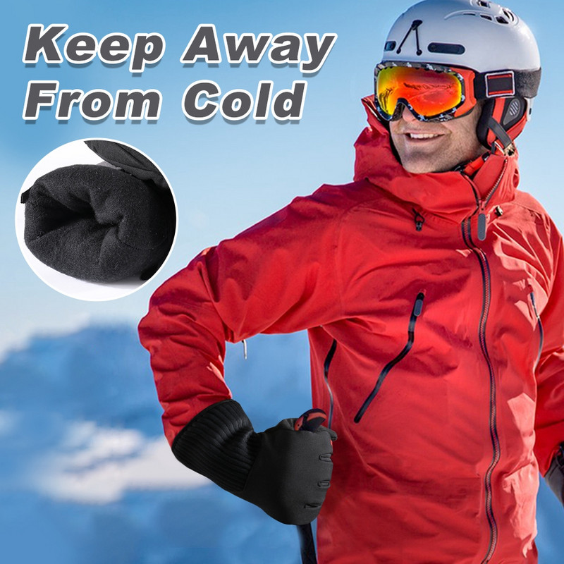 Žiemos slidinėjimas 3M pirštinės Jutiklinis ekranas Snieglentė Lauko Sportas Šiltas Neperšlampamas Vėjas Atsparus Smūgiams Dviračių pirštinės Vyrams Moterims