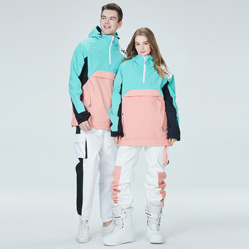 Сноуборд костюм суичър мъже и жени зимен ветроустойчив водоустойчив топло ски яке панталони мъжки женски ски комплект