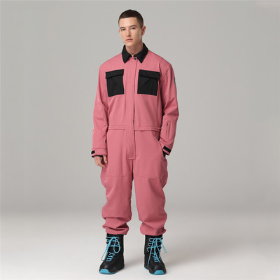 Žieminis vientisas slidinėjimo kostiumas moterims vyriškas lauko alpinizmo snieglenčių kostiumas, šiltas, atsparus vėjui ir vandeniui atsparus slidinėjimo komplektas