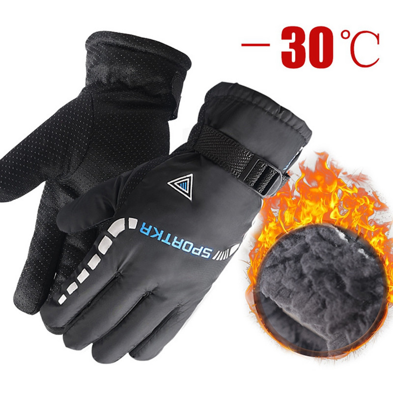 Vodootporne zimske tople skijaške biciklističke rukavice protuklizne debljine termalne sportske skijaške rukavice za kampiranje za muškarce Ženske putne rukavice