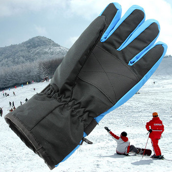 Ски ръкавици Зимни топли Ски ръкавици за сноуборд Мъже Жени Детски ръкавици за сняг Водоустойчиви ски Дишащи въздух Зимни ръкавици