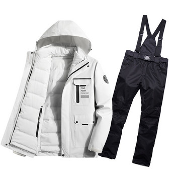 Топъл ски костюм Дамско зимно ски яке и панталон Водоустойчиви дишащи костюми за ски и сноуборд Костюми за сняг на открито