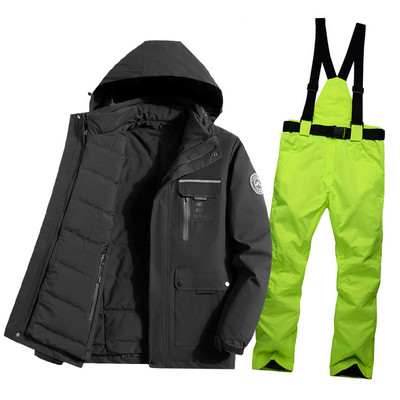 Šiltas moterų slidinėjimo kostiumas žieminė slidinėjimo striukė ir kelnės vandeniui nepralaidūs kvėpuojantys slidinėjimo ir snieglenčių kostiumai lauko sniego kostiumai