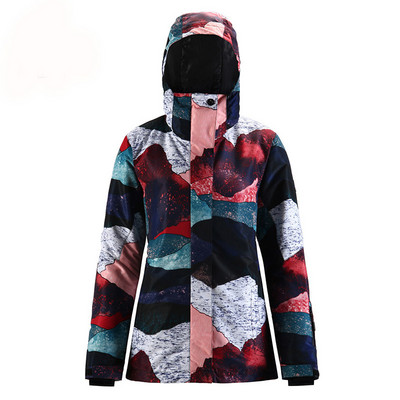 Costume de zăpadă pentru femei Îmbrăcăminte sport în aer liber Costume de schi Impermeabil rezistent la vânt pentru snowboard Seturi de îmbrăcăminte Jachetă + pantaloni pentru fete