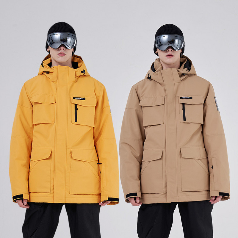 Nauja įrankių slidinėjimo striukė Vyriška žiemos lauko snieglenčių laipiojimas kempinge storėjantis šiltas, atsparus vėjui, vandeniui atsparus snieglenčių paltai