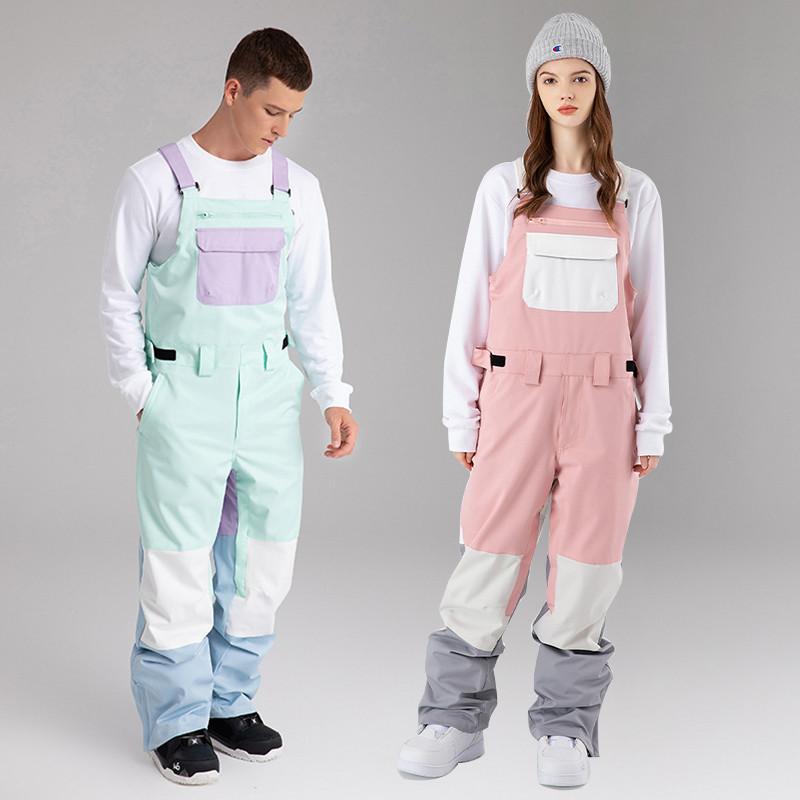 Salopete de zăpadă pentru bărbați, în aer liber, impermeabile, sport de iarnă pentru femei, salopetă de schi, bretele de munte, costum de schi pentru femei, pantaloni de drumeție