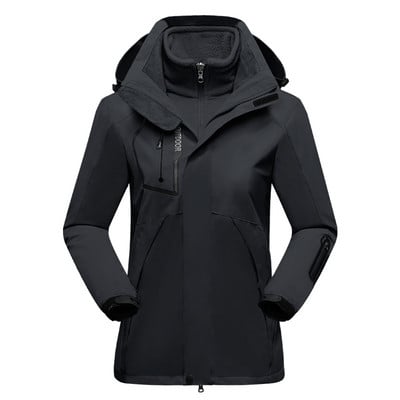 Moteriški slidinėjimo kostiumai, atsparūs vėjui, vandeniui atspari slidinėjimo striukė ir kelnės Žieminiai stori šilti sniego drabužiai lauke slidinėjimo ir snieglenčių kostiumai