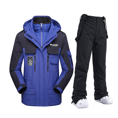 Vyriški slidinėjimo kostiumai, žieminiai, neperšlampami, neperšlampami, neperšlampami lauke, sportinės sniego striukės ir kelnės, snieglenčių apranga, vyrų prekės ženklas