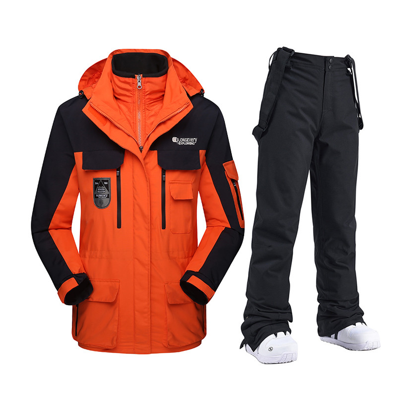 Vyriški slidinėjimo kostiumai, žieminiai, neperšlampami, neperšlampami, neperšlampami lauke, sportinės sniego striukės ir kelnės, snieglenčių apranga, vyrų prekės ženklas