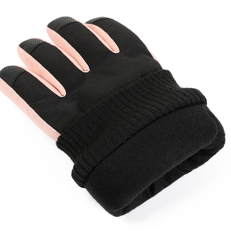 KoKossi neslystančios šiltos slidinėjimo pirštinės lauko sportui Patogios vėjui atsparios vandeniui atsparios jutiklinio ekrano slidinėjimo dviračių bėgimo pirštinės