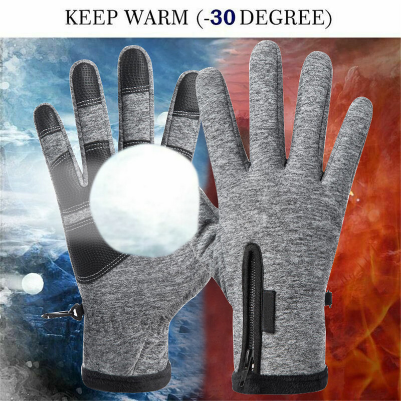 Žieminės šalčiui atsparios slidinėjimo pirštinės dviračių sportui su jutikliniu ekranu, pūkas, vandeniui atsparios šiltos pirštinės, skirtos dviračiui dviračiui motoroleriui motociklui šiltos pirštinės