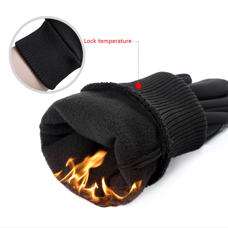 Rudeninės žieminės pirštinės Vyrams Moterims plius Velvet Termo Šiltas Jutiklinis Ekranas Neslystantis Slidinėjimo Sniego Pirštinės Neperšlampamos Vėjo nepraleidžiančios Handschoenen