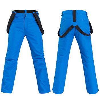 2022 Зима на открито Мъжки дамски панталони за сняг Спортни мъжки ски панталони Водоустойчиви женски ски гащеризони С тиранти Мъжки туристически дрехи