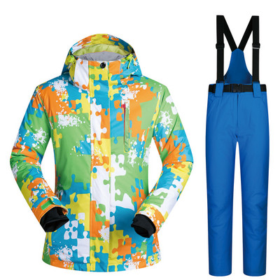 Costume de schi special stil cuplu, calduroase, impermeabile si rezistente la vant