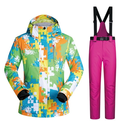 Costume de schi special stil cuplu, calduroase, impermeabile si rezistente la vant