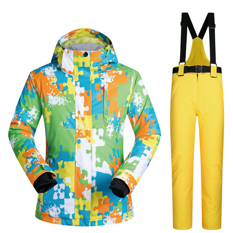 Costume de schi special stil cuplu, calduroase, impermeabile si rezistente la vant