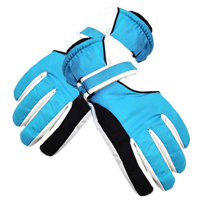 Vyrai Moterys Pora Neperšlampamos žieminės slidinėjimo pirštinės Medvilninės Šiltos slidinėjimo pirštinės Vėjo nepraleidžiančios sniego kumštinės pirštinės dviračių sportui snieglenčių pirštinės