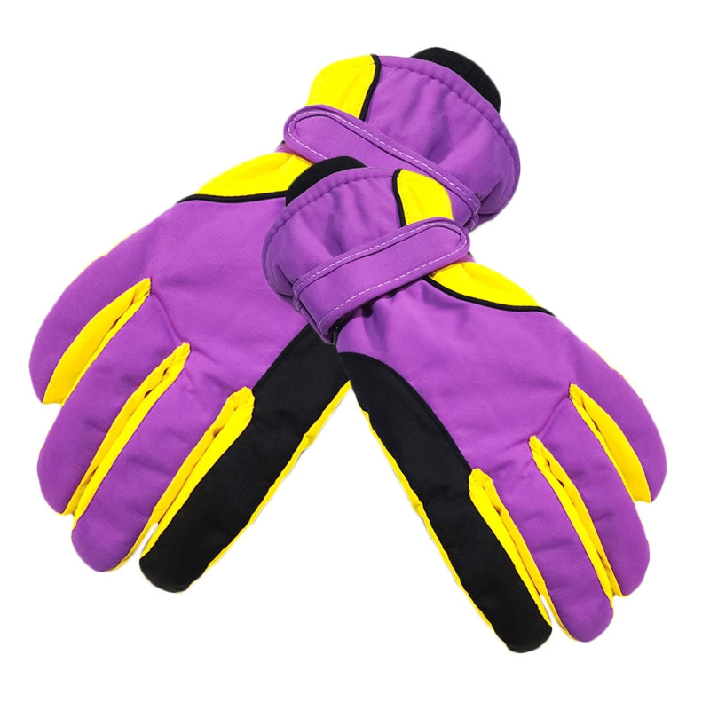 Vyrai Moterys Pora Neperšlampamos žieminės slidinėjimo pirštinės Medvilninės Šiltos slidinėjimo pirštinės Vėjo nepraleidžiančios sniego kumštinės pirštinės dviračių sportui snieglenčių pirštinės