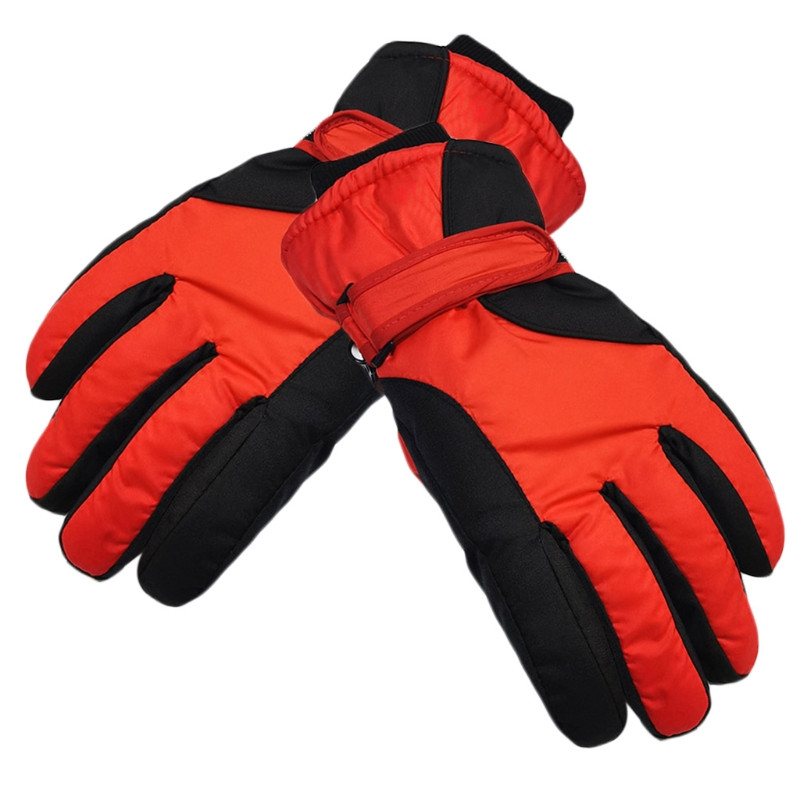 Vyrai Moterys Pora Neperšlampamos žieminės slidinėjimo pirštinės Medvilninės Šiltos slidinėjimo pirštinės Vėjo nepraleidžiančios sniego kumštinės pirštinės dviračių sportui snieglenčių pirštinės