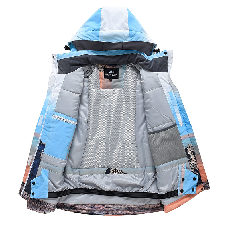 Naujas didelio dydžio vyriškas arba moteriškas sniego kostiumas snieglenčių sportui Drabužiai žiemai lauko vandeniui atsparus kostiumas slidinėjimo aprangos komplektas Striukė + kelnės