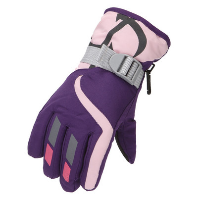 Vaikams skirtos slidinėjimo pirštinės žiemai šilumai snieglentės dviračių sportas vaikams berniukams mergaitėms, vandeniui atsparus neslystantis jutiklinis ekranas slidinėjimo reikmenys