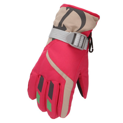 Vaikams skirtos slidinėjimo pirštinės žiemai šilumai snieglentės dviračių sportas vaikams berniukams mergaitėms, vandeniui atsparus neslystantis jutiklinis ekranas slidinėjimo reikmenys