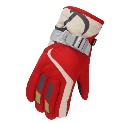 Vaikams skirtos slidinėjimo pirštinės žiemai šilumai snieglentės dviračių sportas vaikams berniukams mergaitėms, vandeniui atsparus neslystantis jutiklinis ekranas slidinėjimo reikmenys