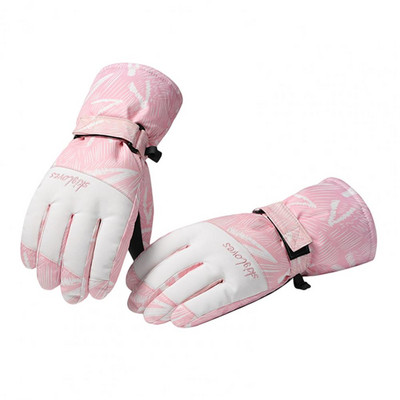 1 pora moteriškų dviratininkų pirštinių jutiklinis ekranas, vilnos pamušalas, pastorintas reguliuojamas dirželis, rudeninės žiemos žiemos pilnos pirštinės slidinėjimo pirštinės, skirtos lauke