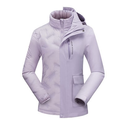 Slidinėjimo kostiumų prekės ženklai Moteriški žieminiai lauko vandeniui atsparūs kalnų šiltai pūkiniai striukė ir kelnės Sniego komplektai Slidinėjimo ir snieglenčių sportui