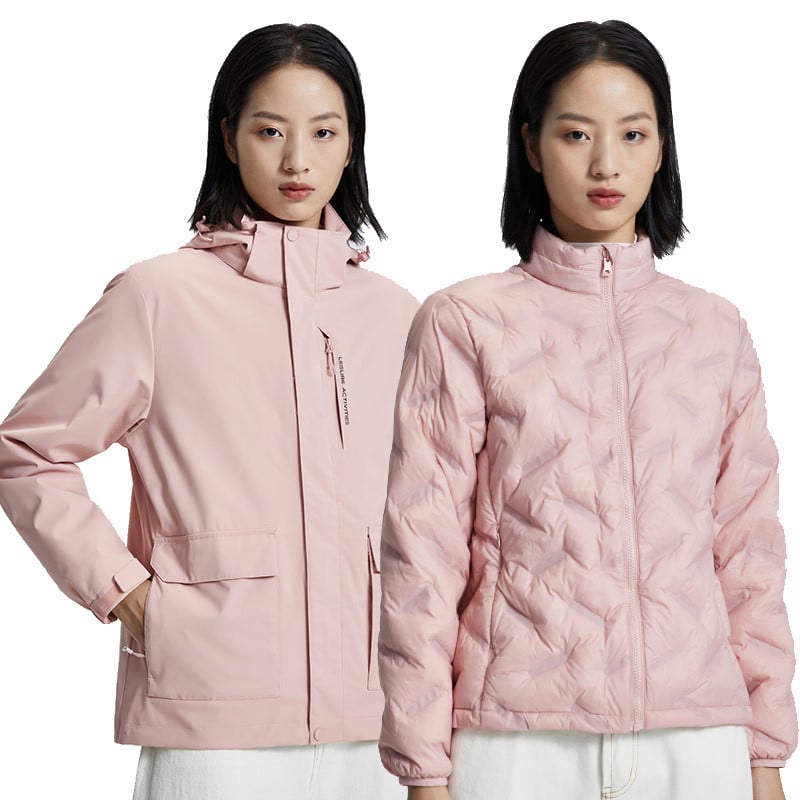 Slidinėjimo kostiumų prekės ženklai Moteriški žieminiai lauko vandeniui atsparūs kalnų šiltai pūkiniai striukė ir kelnės Sniego komplektai Slidinėjimo ir snieglenčių sportui