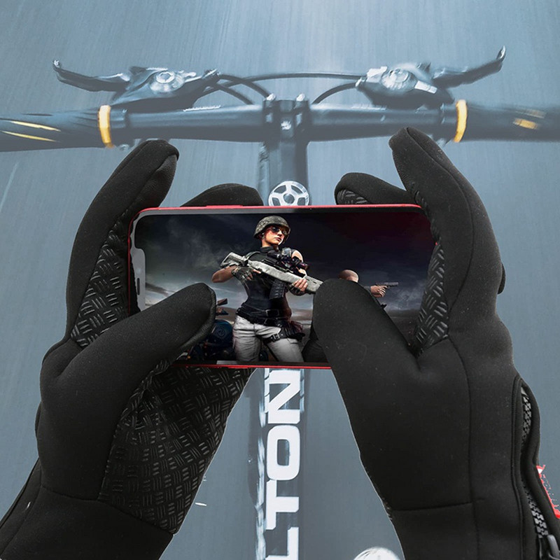 Žieminės slidinėjimo pirštinės, liečiamas ekranas, šiltos pirštinės, lauko važinėjimas dviračiu, vairavimas motociklas, vandeniui atsparios šalčiui pirštinės