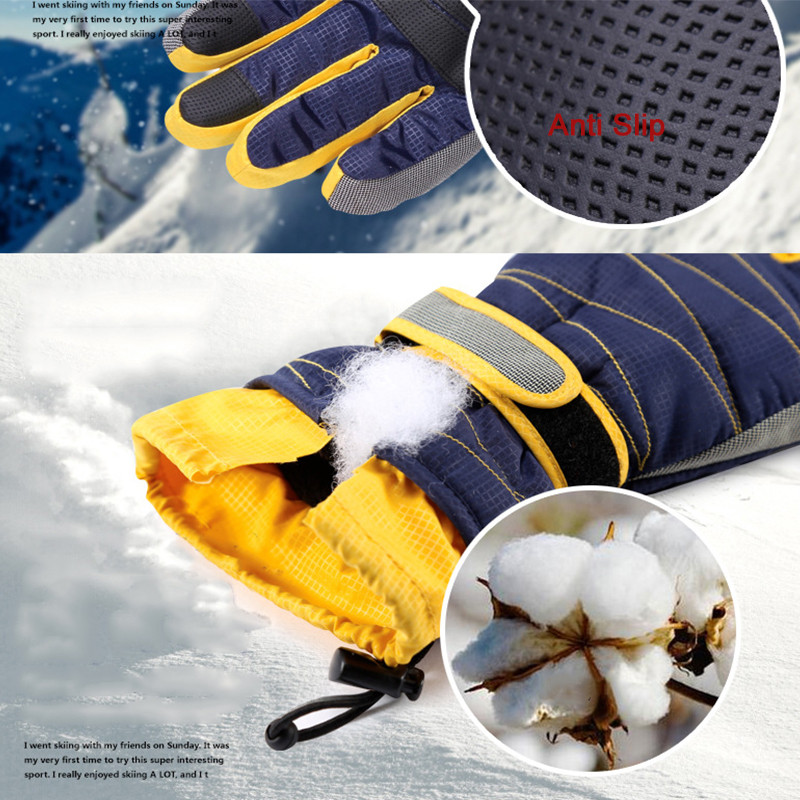 Nandn Moterys Vyrai Berniukai Mergaitė Vaikai Slidinėjimo Snieglenčių Pirštinės Sniego motociklas Važiavimas Motociklu Žieminės Pirštinės Neperšlampamos Šiltas Sniego Pirštinės Lauke