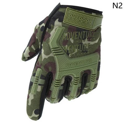 Taktikalised sõjaväekindad Airsoft Shot Soldier Combat Police Libisemisvastane jalgratas Jalgrattasõit Full Finger Kindad Meeste motokrossikindad