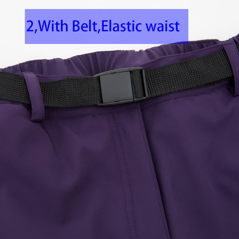 Goexplore Slidinėjimo kelnės Moteriškos Neperpučiamos Vėjui Neperšlampamos Kvėpuojančios Žiemos Apranga Stori Kalnai Žygiai Žygiai Snieglente Moteriškos kelnės