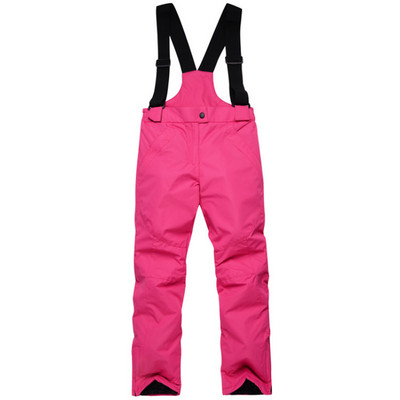 Pantaloni de schi pentru zăpadă pentru copii Pantaloni de snowboard pentru copii în aer liber, impermeabili, termici, de iarnă, cu bretele pentru fete și băieți