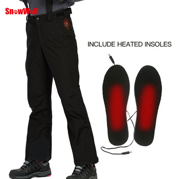 2022 Мъжки зимни ски панталони USB инфрачервено отопление Wintersport Pants Electric Thermal Snowboard Водоустойчиви панталони ски панталони мъжки