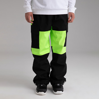 Sport în aer liber Bărbați Femei Pantaloni de snowboarding Iarna Bărbați Pantaloni de schi Impermeabil Salopete de schi Femei Cu bretele Haine de drumeție