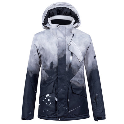 -30 madingų vyrų ir moterų sniego aprangos drabužių, snieglenčių kostiumų rinkinių, neperšlampamų nuo vėjo žiemos kostiumų slidinėjimo striukė + kelnaitės su dirželiu