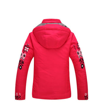 Χειμερινά μπουφάν για σκι Γυναικεία ΝΕΟ Υψηλής ποιότητας αντιανεμικό αδιάβροχο Ζεστό πολύχρωμο λουλούδι Ms. Ski Jacket Γυναικείο παλτό σκι