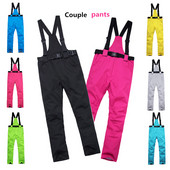 Reducere caldă pantaloni de schi impermeabili pentru femei, iarnă, sporturi profesionale în aer liber, de înaltă calitate, XL, pantaloni de schi cald, pentru bărbați, S-XXXL