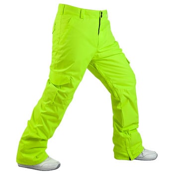 Winter Men 10K αδιάβροχο παντελόνι Snowboard Παντελόνι σκι Breathable Snow Pants Ανδρικό Thermal Snowboarding Παντελόνι σκι -30 μοίρες