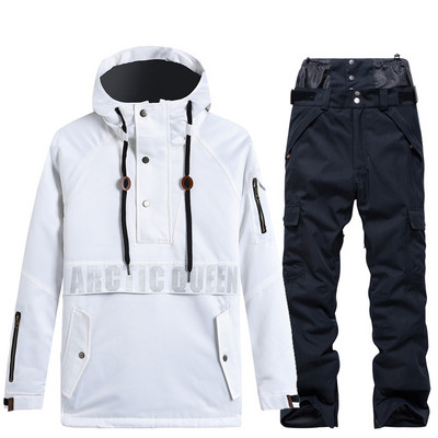 Moterų vyrų slidinėjimo drabužių rinkinys Snieglentės gobtuvas žiemai šiltas slidinėjimo kostiumas Sniego striukė Paltas ir kelnės Kalnų striukė nuo lietaus 2021 m. Nauja