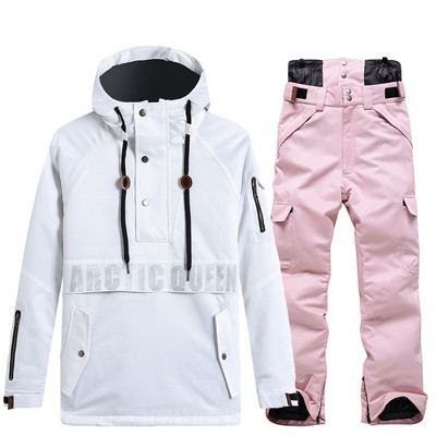 Moterų vyrų slidinėjimo drabužių rinkinys Snieglentės gobtuvas žiemai šiltas slidinėjimo kostiumas Sniego striukė Paltas ir kelnės Kalnų striukė nuo lietaus 2021 m. Nauja