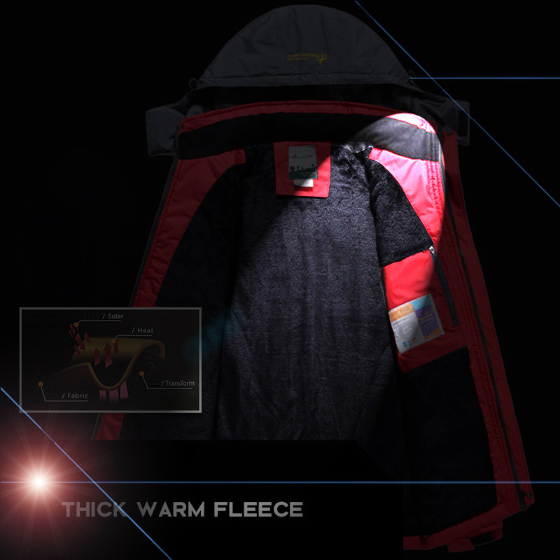 Vyriška slidinėjimo striukė vandeniui atsparus slidinėjimo kostiumas, šiltas žieminis, šiltas vilnonis paltas ir kelnės lauke laipiojimo kalnu snieglenčių apranga