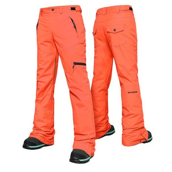 Бързосъхнещи дамски топли ски панталони Ветроустойчиви водоустойчиви панталони Двойна защита от сняг Отвор за краката Дебели зимни ски панталони