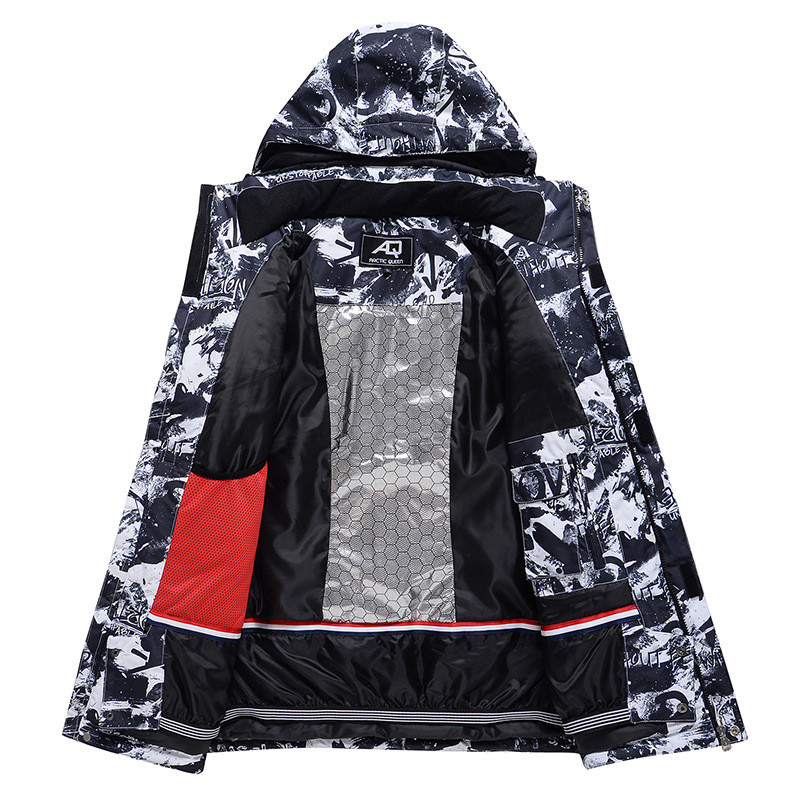 2022 m. žiemos naujas slidinėjimo kostiumas, vyriškas lauko sportinis snieglenčių striukė Kombinezonas, pastorintas šiltas slidinėjimo rinkinys, atsparus vėjui, vandeniui atsparios sniego kelnės