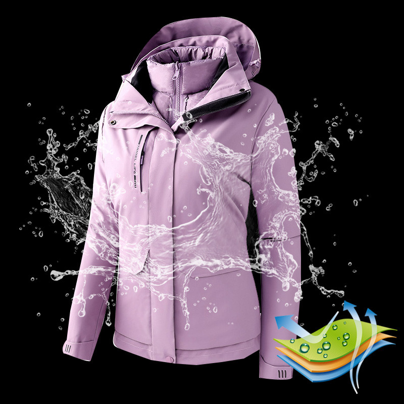 2022 m. moterų slidinėjimo kostiumas, žieminis, šiltas, vandeniui atsparus lauko sportinis sniego striukės ir kelnės, moteriškas prekės ženklas