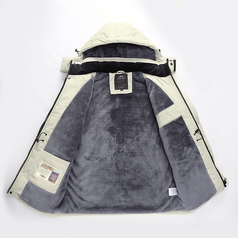 Naujas moterų slidinėjimo kostiumas žieminės vilnos slidinėjimo striukės ir kelnės su dirželiais Šiltos vandeniui atsparios snieglenčių striukės moterims lauke žygių kempingų prekės ženklas